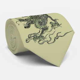 Aziatische draak stropdas