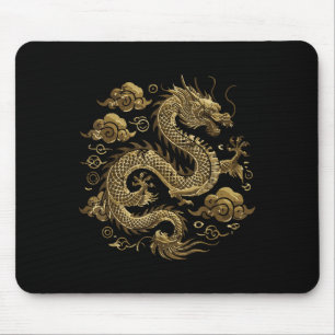 Aziatische Dragon Clouds Chinees Japans Mannen W Muismat