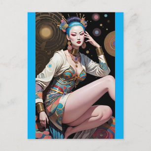 Aziatische droomvlucht - Ken Gage Art Briefkaart