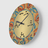 Aziatische Floral Grote Klok (Hoek)