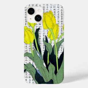 Aziatische gele tulpen op Kanji achtergrond Case-Mate iPhone 14 Hoesje