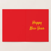 Aziatische gelukskat op maat folie kaarten (Binnen)