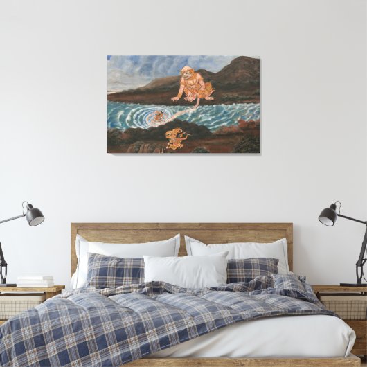 Aziatische geschiedenis omwikkeld canvas (Insitu (Slaapkamer))