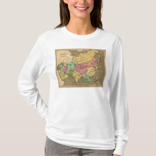 Aziatische Handkleurige Atlas Map 2 T-shirt