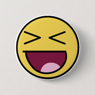 Aziatische Happy Face Ronde Button 5,7 Cm