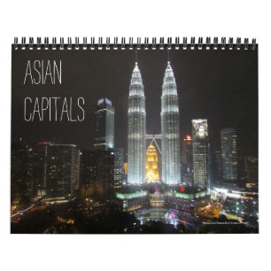Aziatische hoofdsteden (met locaties) 2027 kalender