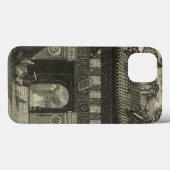 Aziatische imperiale tempel in zwart-wit Case-Mate iPhone case (Achterkant (horizontaal))