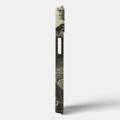 Aziatische imperiale tempel in zwart-wit Case-Mate iPhone case (Achterkant / Rechts)