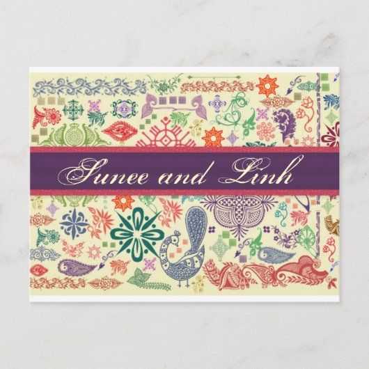 Aziatische inspiratie briefkaart (Voorkant)