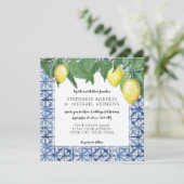 Aziatische invloed Shibori X-patroon met citroenta Kaart (Staand voorkant)