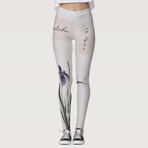  Aziatische Iris Flowers over de Leggings van de D