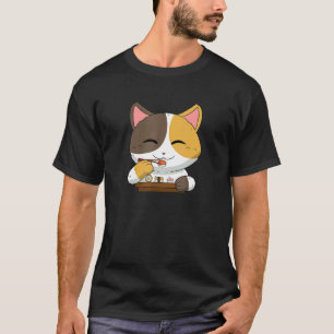 Aziatische Japanse Gerechten Eten Sushi Suhsi Kat T-shirt