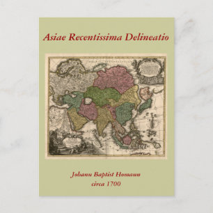 Aziatische kaart uit 1700