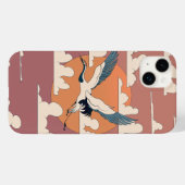 Aziatische kraan in vlucht Case-Mate iPhone case (Achterkant (horizontaal))