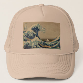 Aziatische kunst - De Grote Golf van Kanagawa Trucker Pet