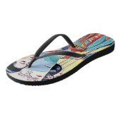 AZIATISCHE LENTE DESIGNER COLLAGE TEENSLIPPERS (Schuin)