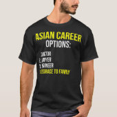 Aziatische loopbaanopties Student Funny Tiger T-shirt (Voorkant)