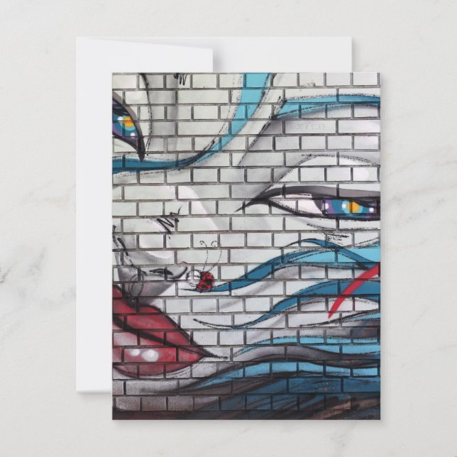 Aziatische meisje graffiti (Voorkant)