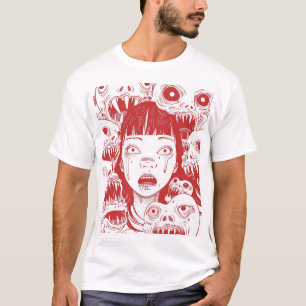 Aziatische meisje manga stijl illustratie T-shirt