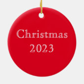 Aziatische Mythische Draak in Rood en Blauw Keramisch Ornament (Achterkant)