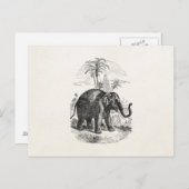  Aziatische olifant - Aangepaste olifanten Briefkaart (Voorkant / Achterkant)