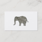 Aziatische olifant. visitekaartje (Achterkant)
