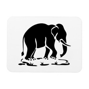 Aziatische olifanten boven Thai Elephant Trekking Magneet