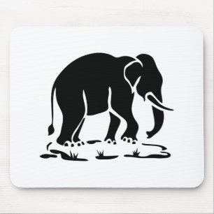 Aziatische olifanten boven Thai Elephant Trekking Muismat