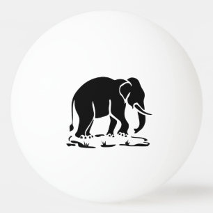 Aziatische olifanten boven Thai Elephant Trekking Pingpongballen