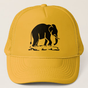 Aziatische olifanten boven Thai Elephant Trekking Trucker Pet