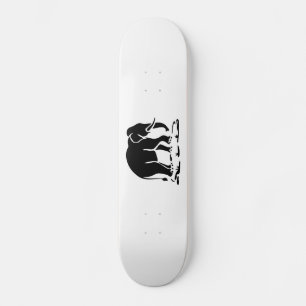 Aziatische olifanten boven Thaise ellephant Trekki Skateboard