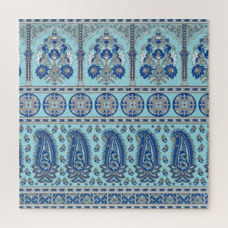 Aziatische Paisley grens: traditioneel ontwerp. Legpuzzel