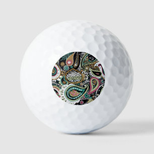Aziatische paisley: modern naadloos ontwerp. golfballen