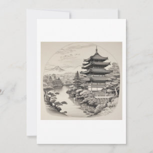 Aziatische prent kaart