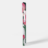 Aziatische Roze Waterlelie op Kanji Achtergrond Case-Mate iPhone Case (Achterkant / Links)