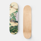 Aziatische Rozen Dove Birds Waterfall Skateboard (Voorkant)