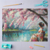 Aziatische Scenery Tissue Paper Tissuepapier (Craft)