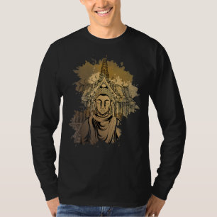 Aziatische Spirituele boeddhist Zen Boeddhisme Med T-shirt