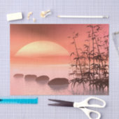 Aziatische stappen naar de zon - 3D rendering Tissuepapier (Craft)