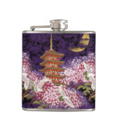 Aziatische tempel heupfles (Voorkant)