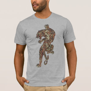 Aziatische tijger - Tattoo grijs gesemihard mannen T-shirt
