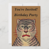 Aziatische Tijger Verjaardag Kaart (Voorkant)