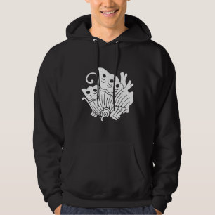 Aziatische vlinder Japanse Kamon Design Hoodie