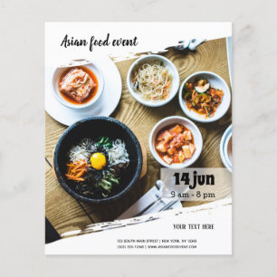 Aziatische voedselgebeurtenis flyer