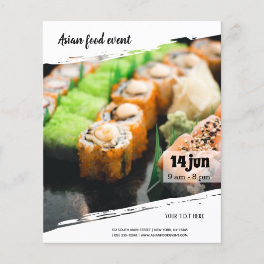 Aziatische voedselgebeurtenis flyer (Voorkant)