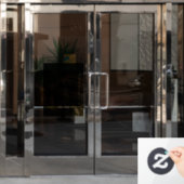 Aziatische voedselsushi raamsticker (Kantoordeur)