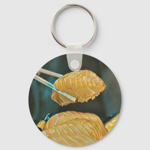 Aziatische voedselsushi sleutelhanger