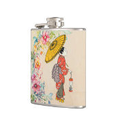 Aziatische vrouw kolf heupfles (Links)