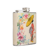 Aziatische vrouw kolf heupfles (Rechts)