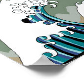 Aziatische waterdraak 12 x 8 Poster (Hoek)